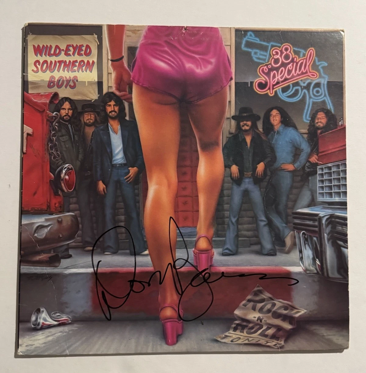 DON BARNES SIGNED LP VINYL RECORD ALBUM 38 SPECIAL BAND LEAD SINGER COA