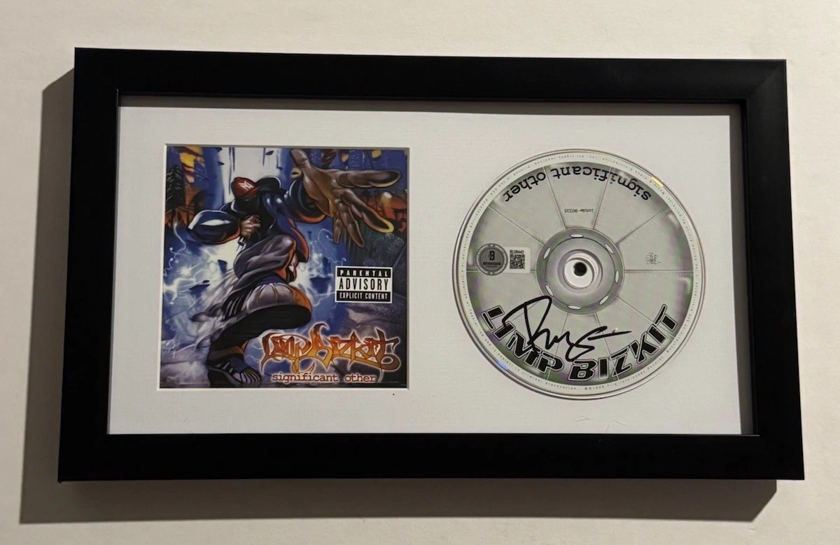 FRED DURST SIGNED CD FRAMED AUTOGRAPHED LIMP BIZKIT LEAD SINGER BAS COA