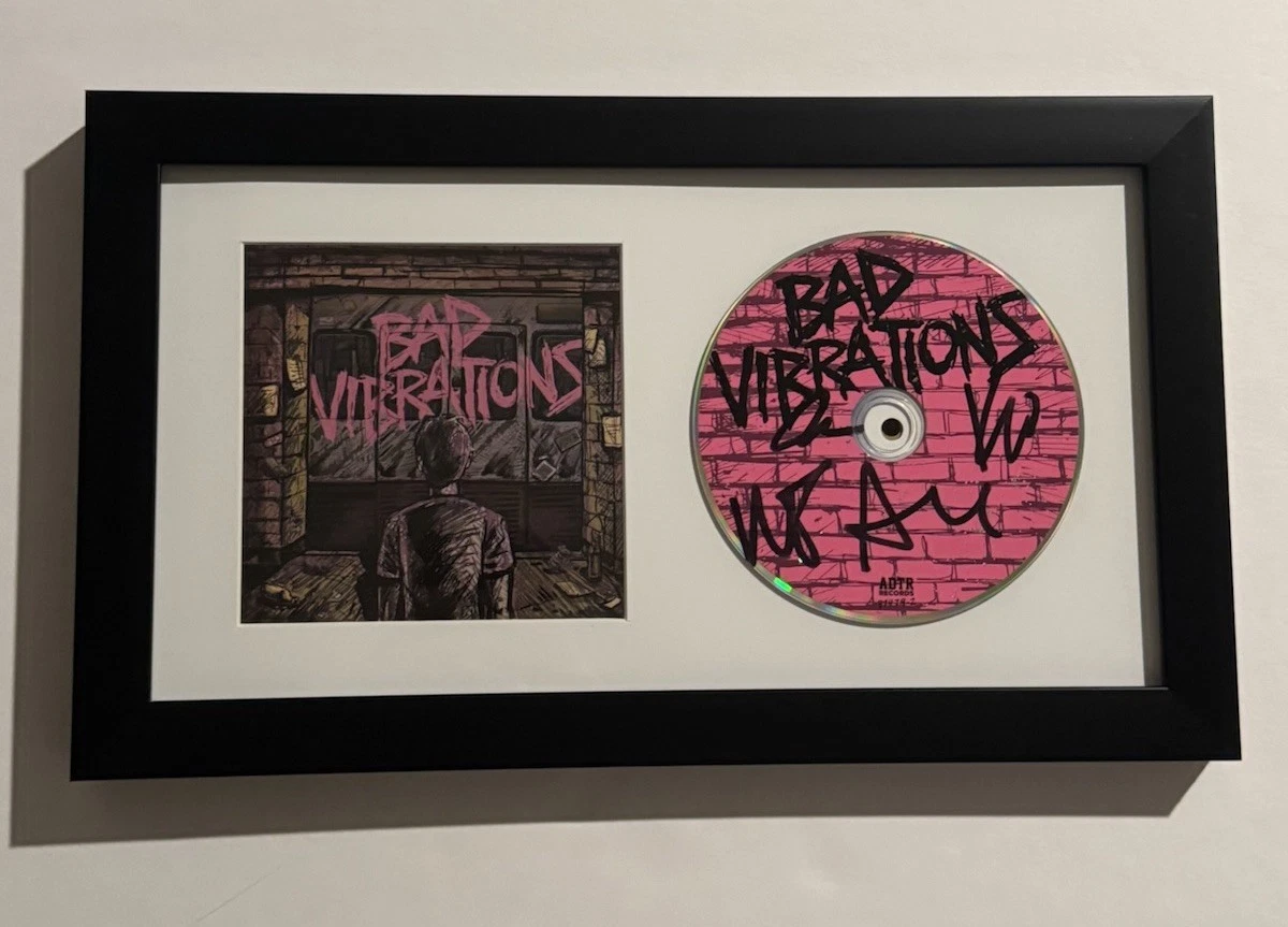 A DAY TO REMEMBER FULL BAND SIGNED CD FRAMED ROCK BAND JEREMY MCKINNON COA