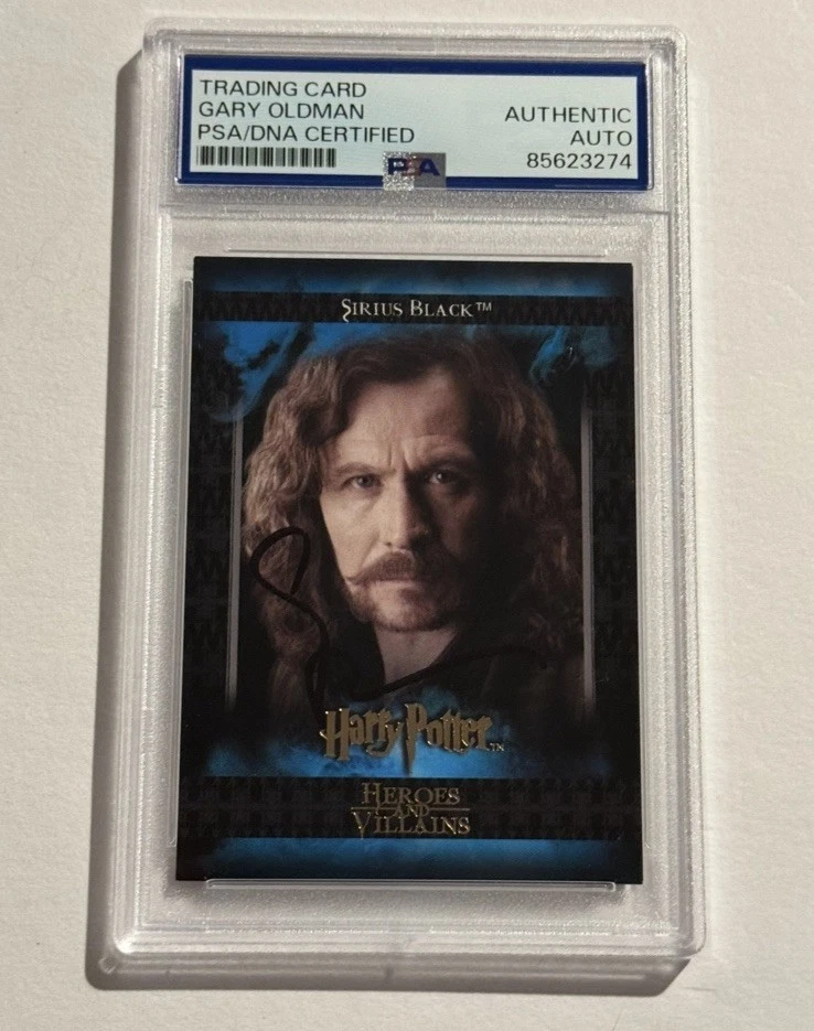 GARY OLDMAN SIGNED AUTO Harry Potter Artbox Heroes and Villains Sirius Black PSA