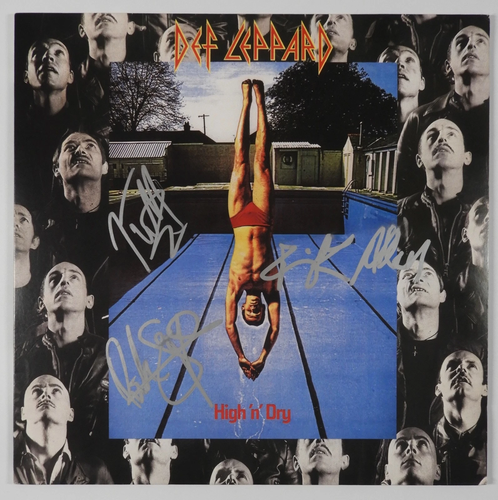 Def Leppard JSA Signed Autograph Album Record Vinyl High N Dry
