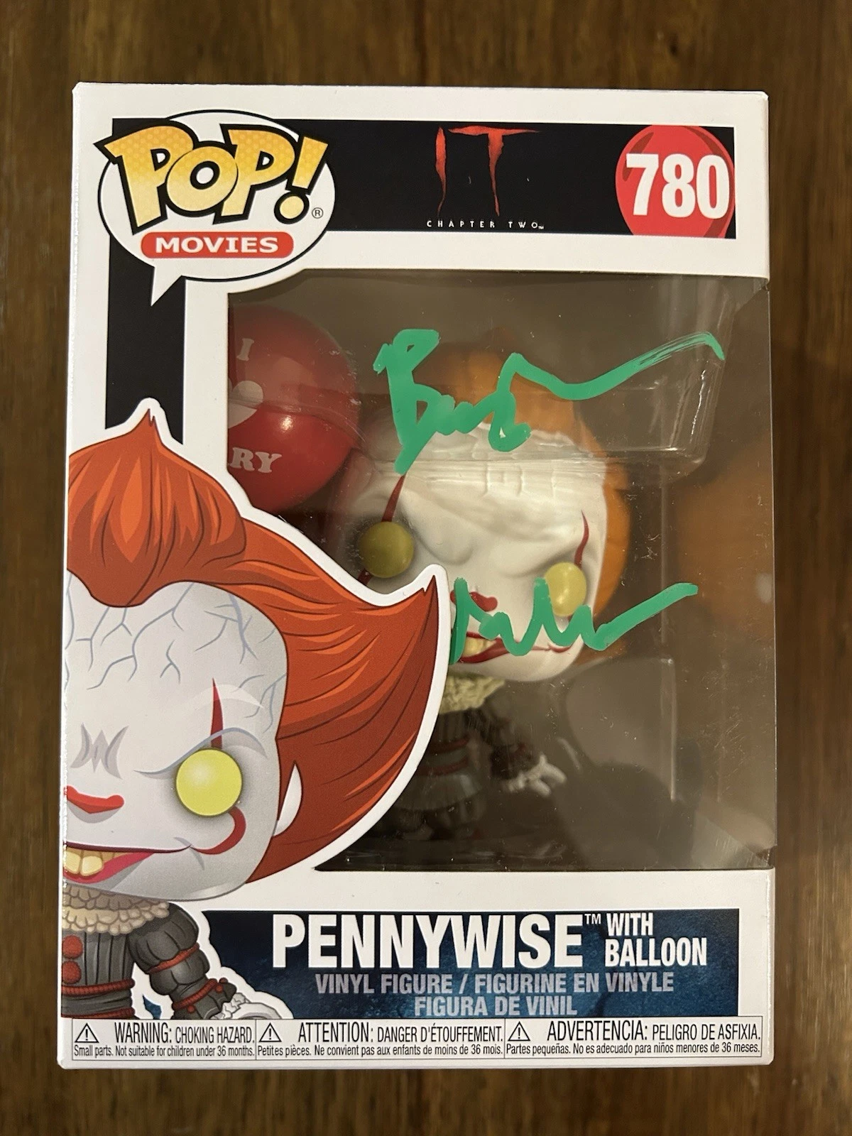 Benjamin Wallfisch ‘It’ Composer Signed Funko Pop ‘Pennywise’ Beckett