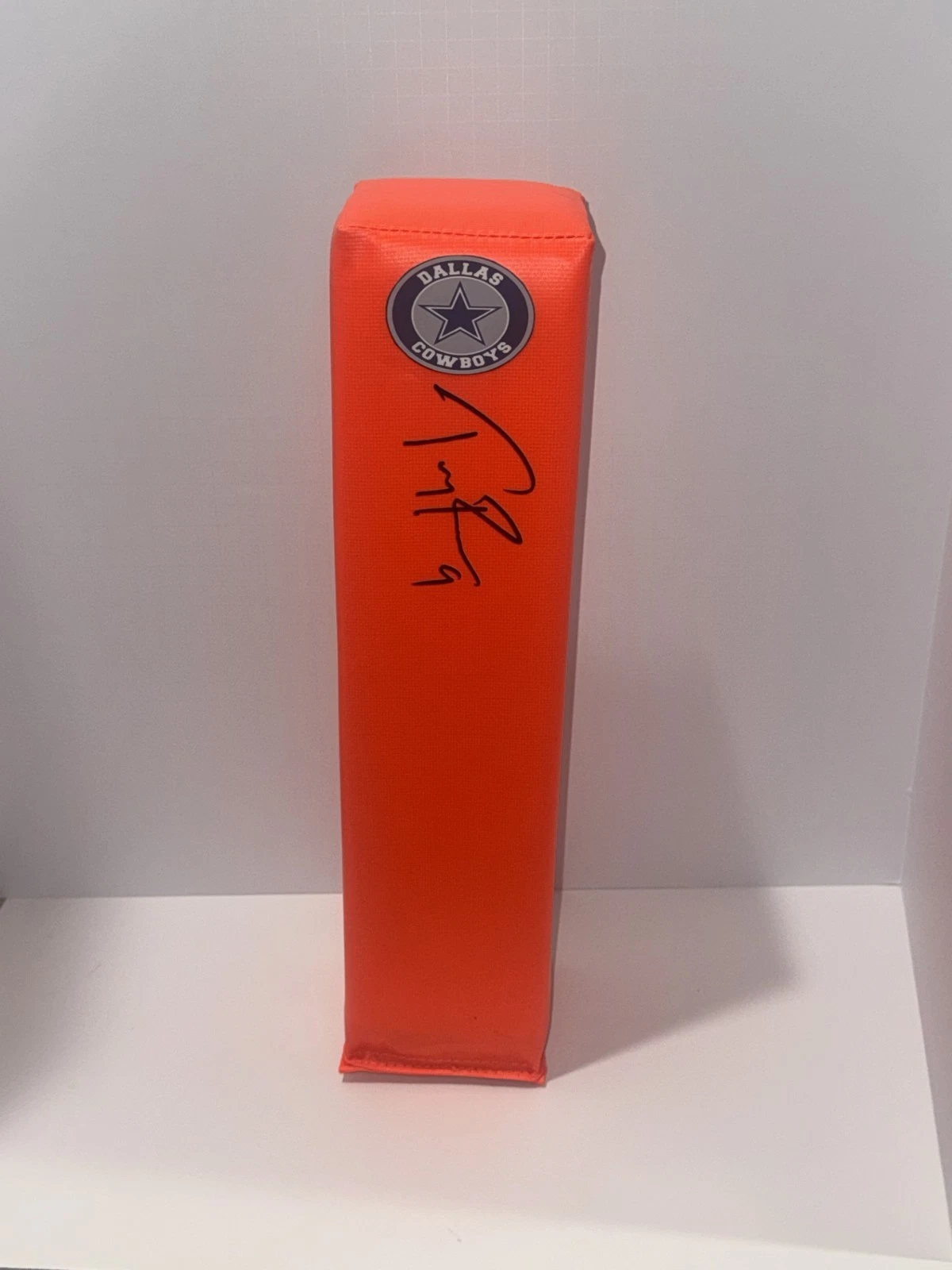 TONY ROMO SIGNED TOUCHDOWN PYLON DALLAS COWBOYS FOOTBALL PROOF