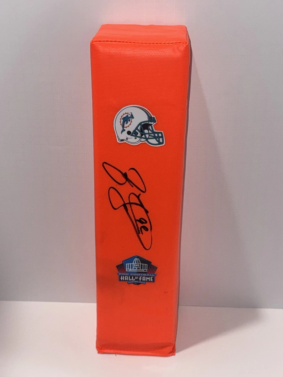 JASON TAYLOR SIGNED TOUCHDOWN PYLON MIAMI DOLPHINS HOF FOOTBALL