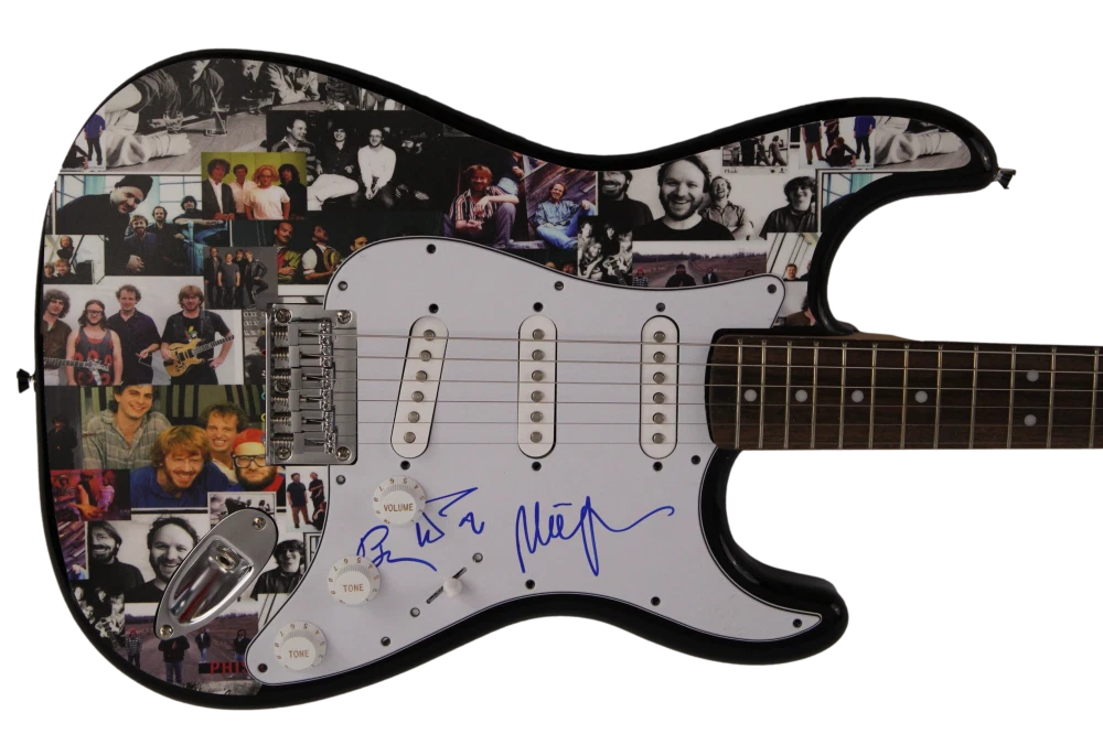 TREY ANASTASIO, MIKE PAGE SIGNED AUTOGRAPH ONE OF A KIND FENDER GUITAR PHISH JSA