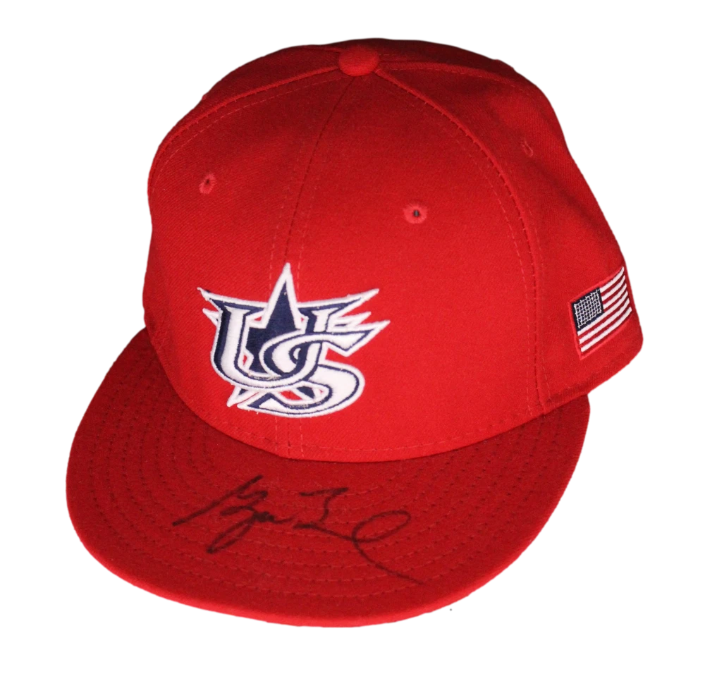 PRESIDENT GEORGE W BUSH SIGNED AUTOGRAPH TEAM USA BASEBALL HAT CAP - RARE! JSA