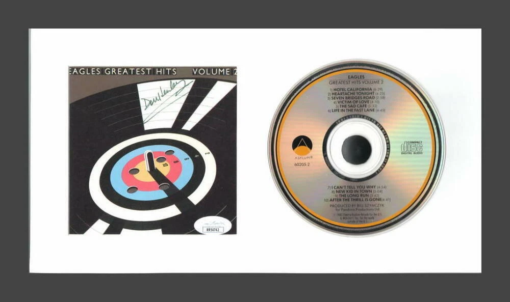 DON HENLEY SIGNED AUTOGRAPH EAGLES GREATEST HITS VOL. 2 FRAMED CD DISPLAY - JSA