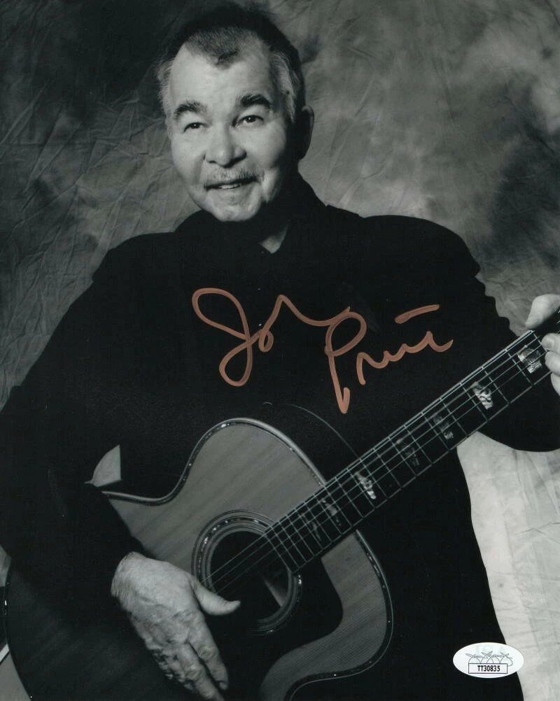 JOHN PRINE SIGNED AUTOGRAPH 8x10 PHOTO - DIAMONDS IN THE ROUGH, FOLK ICON W/ JSA