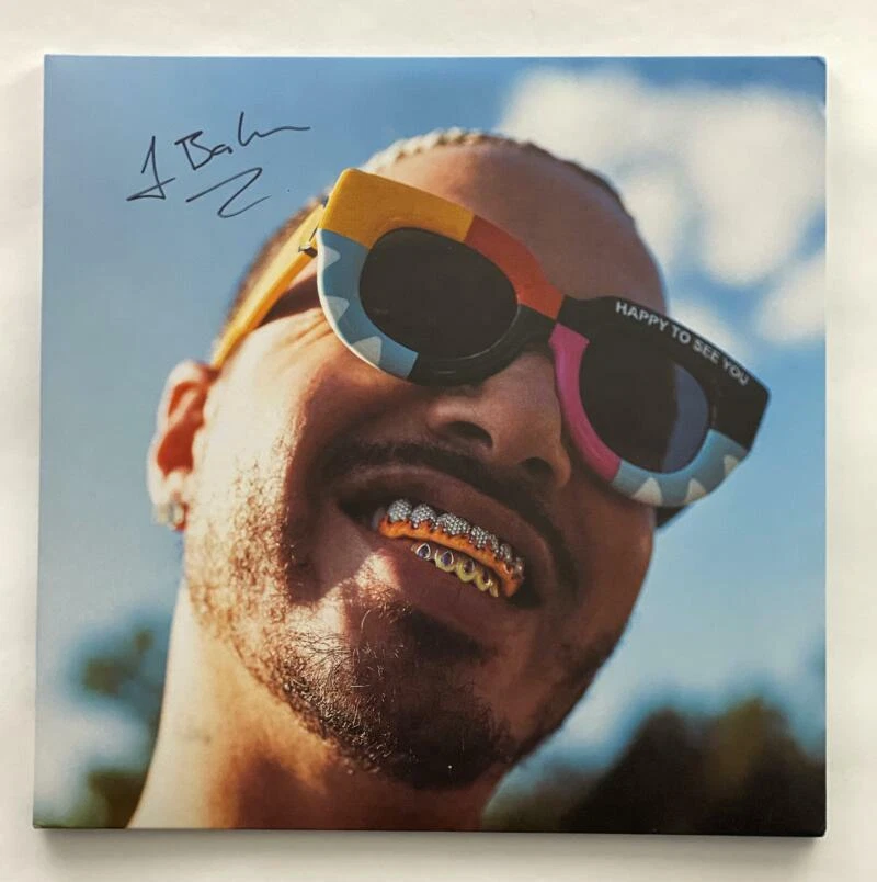 J BALVIN SIGNED AUTOGRAPH JOSE ALBUM VINLY RECORD - REGGAETON, OASIS W/ JSA