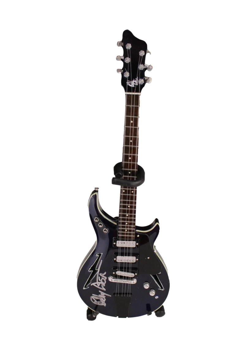 BOB WEIR SIGNED AUTOGRAPH MINI MINIATURE MODEL GUITAR - THE GRATEFUL DEAD W/ JSA