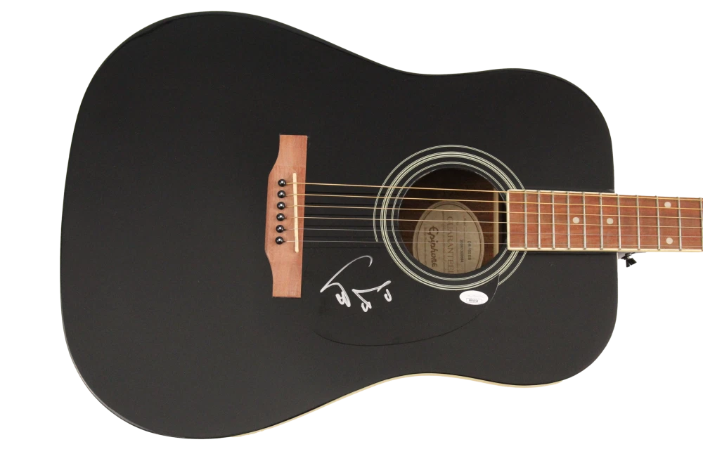 TREY ANASTASIO SIGNED AUTOGRAPH GIBSON EPIPHONE ACOUSTIC GUITAR PHISH JSA COA