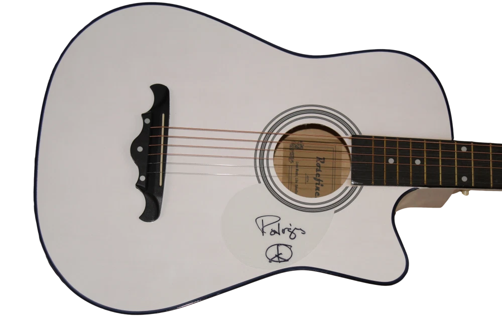 SIXTO RODRIGUEZ SIGNED AUTOGRAPH FULL SIZE ACOUSTIC GUITAR - SUGARMAN W/ JSA COA