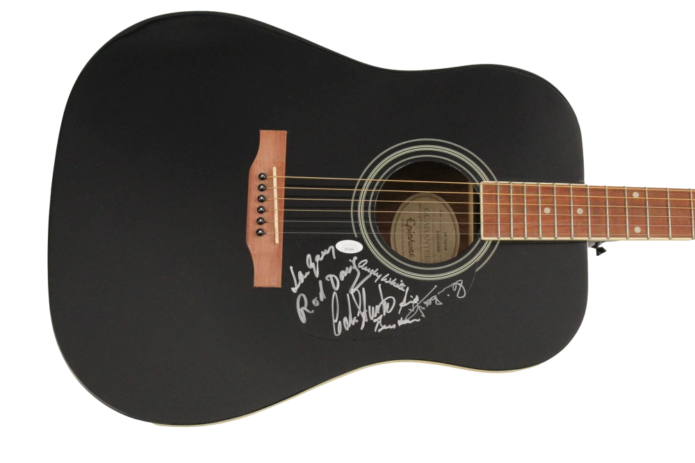 BEATLES CONTRIBUTORS SIGNED AUTOGRAPH EPIPHONE GUITAR - SID BERNSTEIN +5 JSA COA