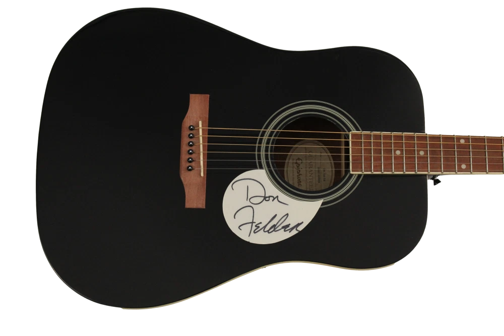 DON FELDER SIGNED AUTOGRAPH GIBSON EPIPHONE ACOUSTIC GUITAR - EAGLES JSA COA