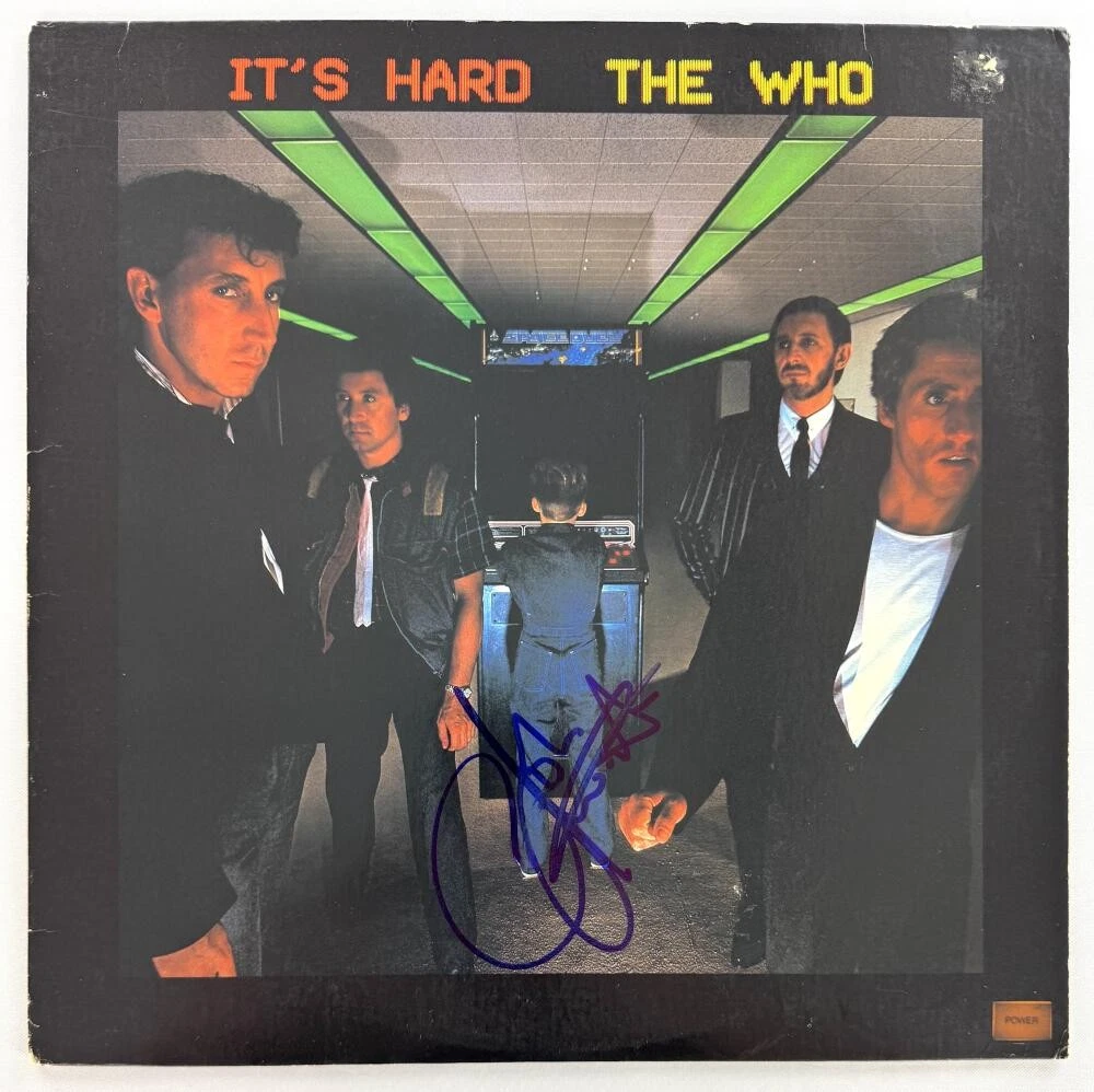 John Entwistle The Who Signed Autograph Album Vinyl Record - It's Hard JSA COA
