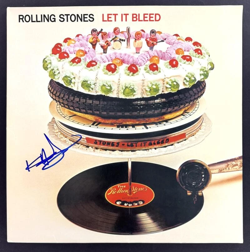 Keith Richards Rolling Stones Signed Autograph Album Record Let It Bleed JSA COA