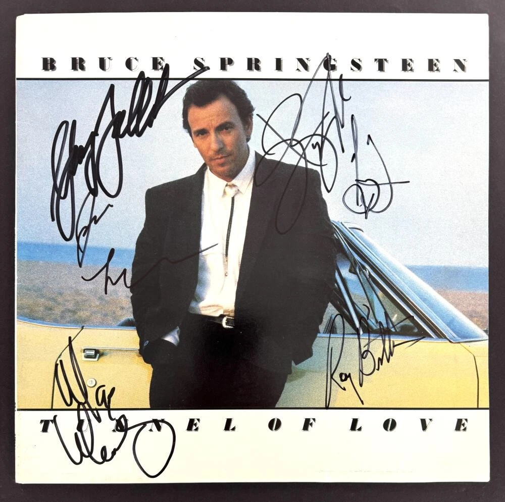 Bruce Springsteen and E Street Band x6 Signed Autograph Album Record Beckett COA