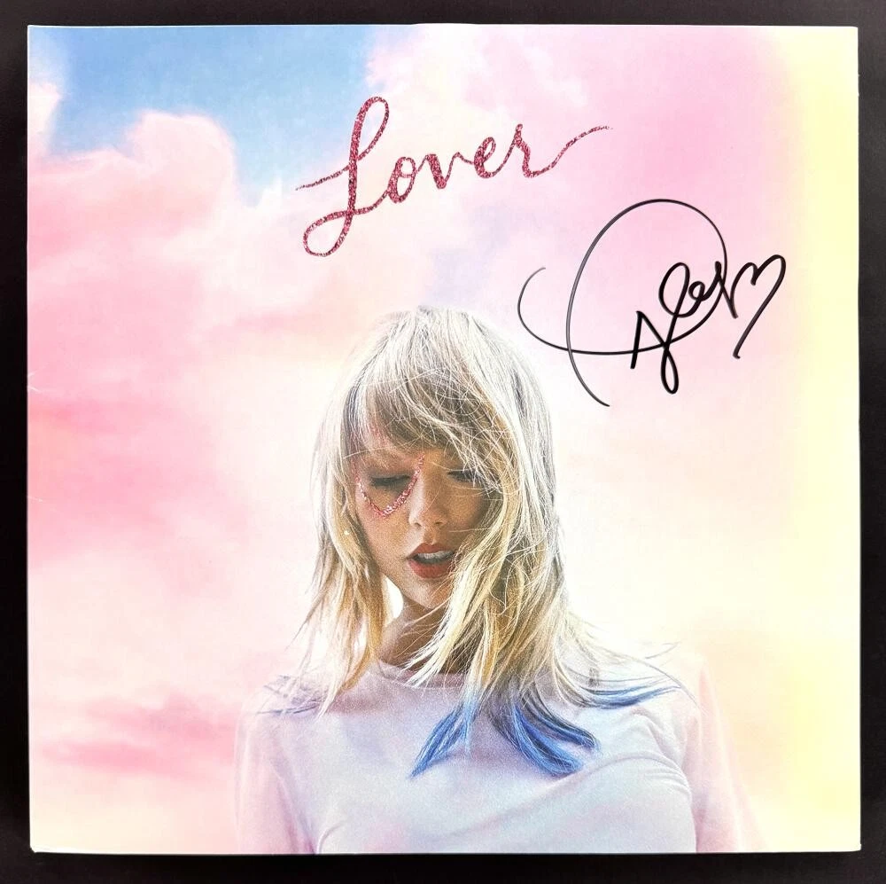 Taylor Swift Signed Autograph Album Vinyl Record LP - Lover - RARE! w/ JSA COA