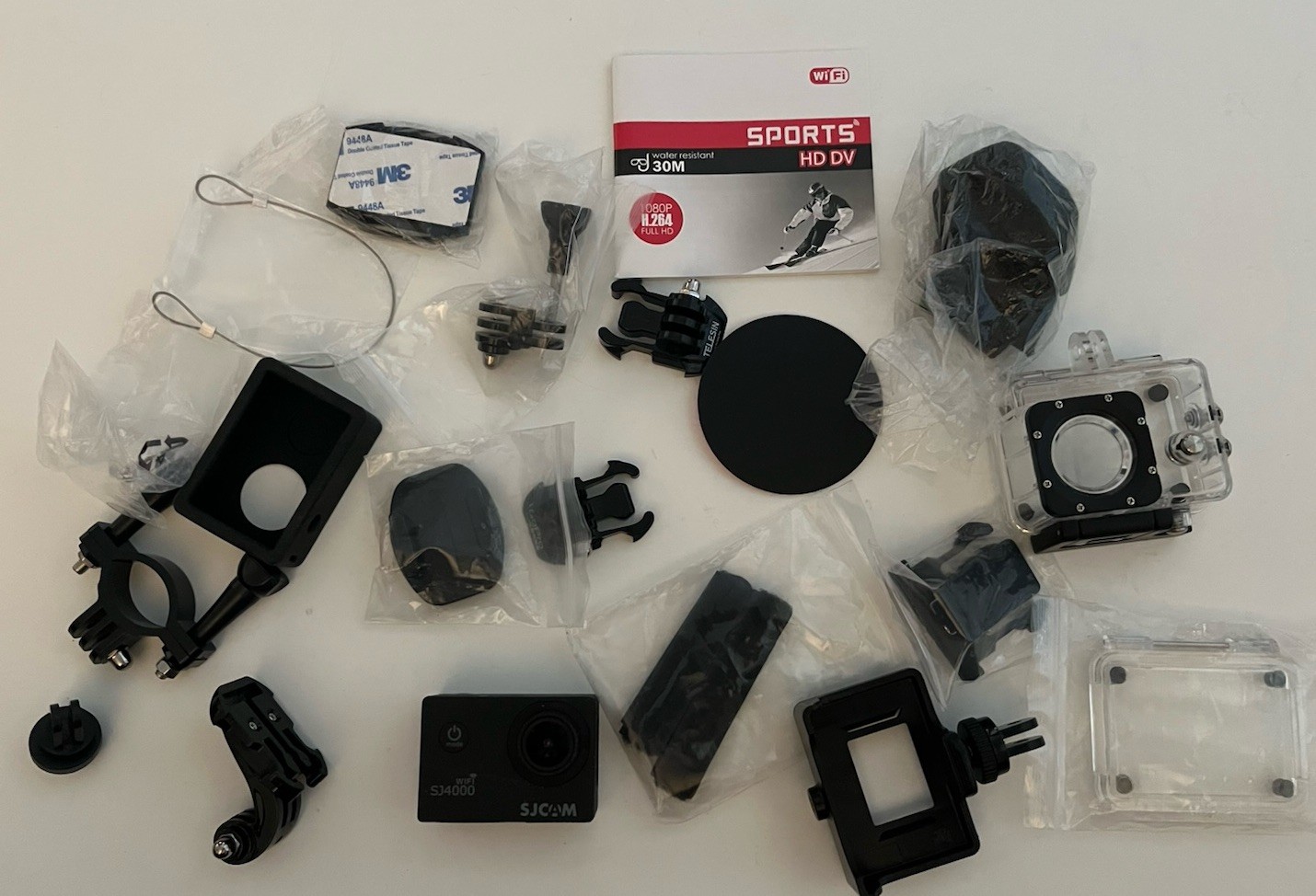 SJ400 SJ Cam % Mixed Lot of GoPro Compatible Accessories Attachments Mounts Etc