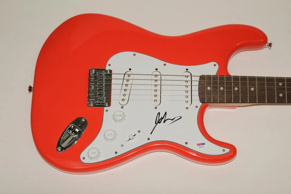 JOHN RZEZNIK SIGNED AUTOGRAPH FENDER BRAND ELECTRIC GUITAR - GOO GOO DOLLS PSA