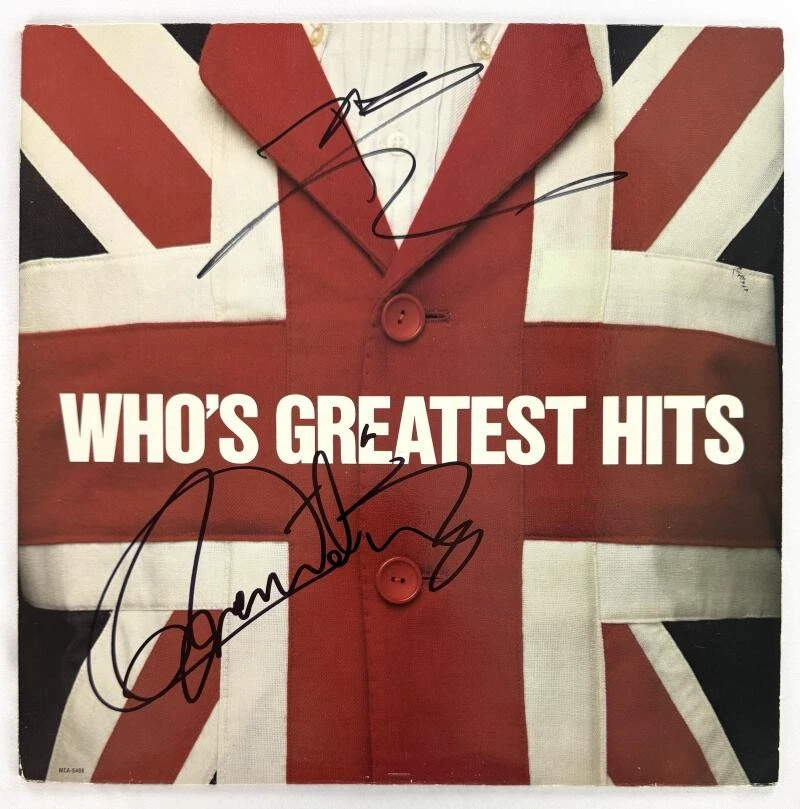 Roger Daltrey Pete Townshend Signed Autograph The Who Hits Album Record JSA COA