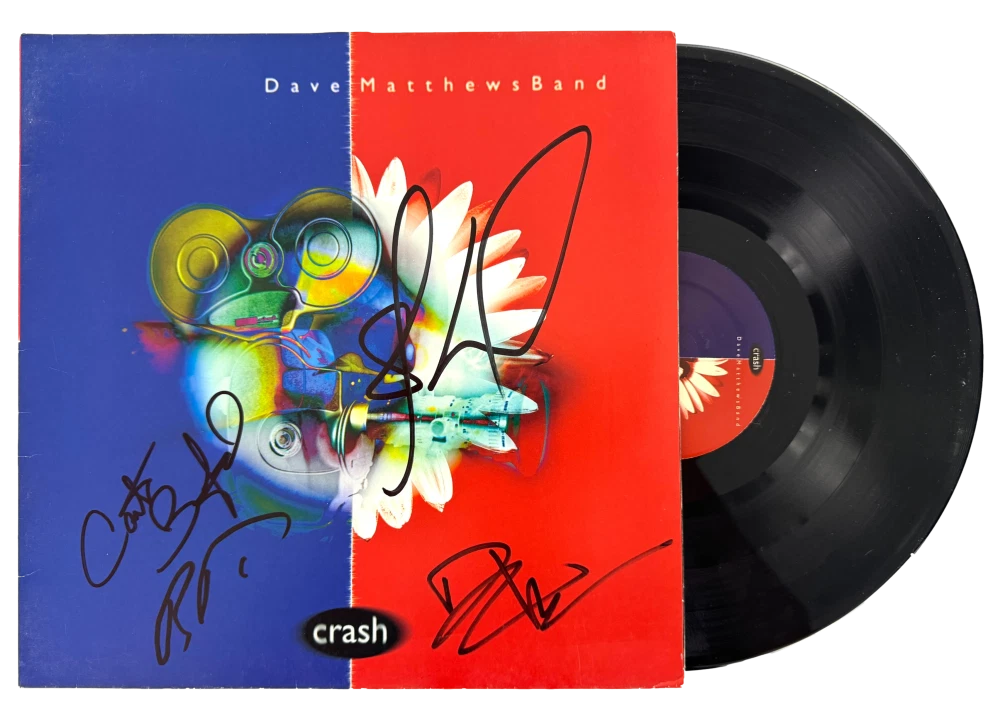 Dave Matthews Band Signed Autograph Crash Album - Dave Boyd Carter Stefan w/ BAS
