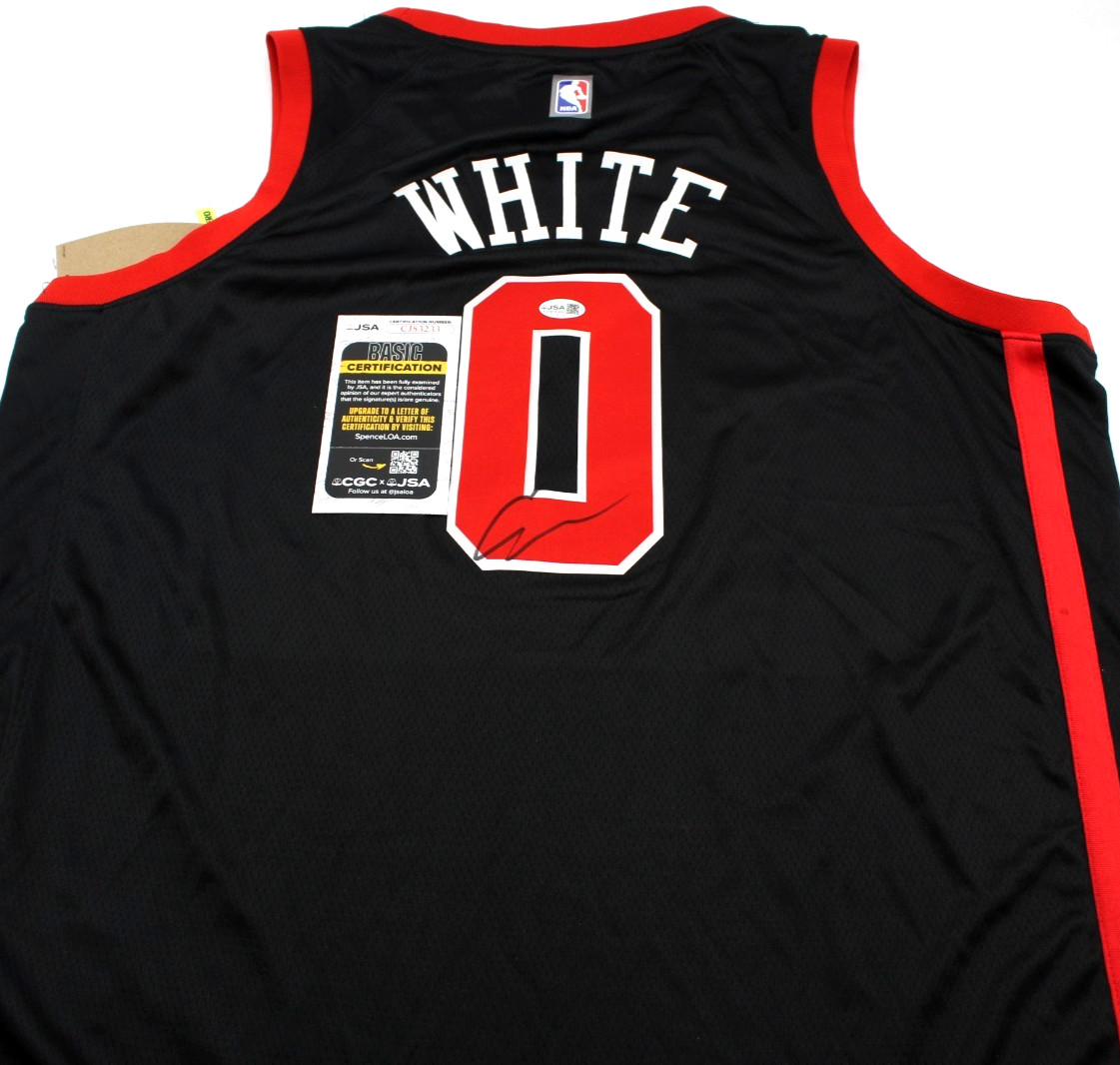 Coby White Signed Chicago Bulls Brand New Black XL Jersey W/JSA COA CJ83233