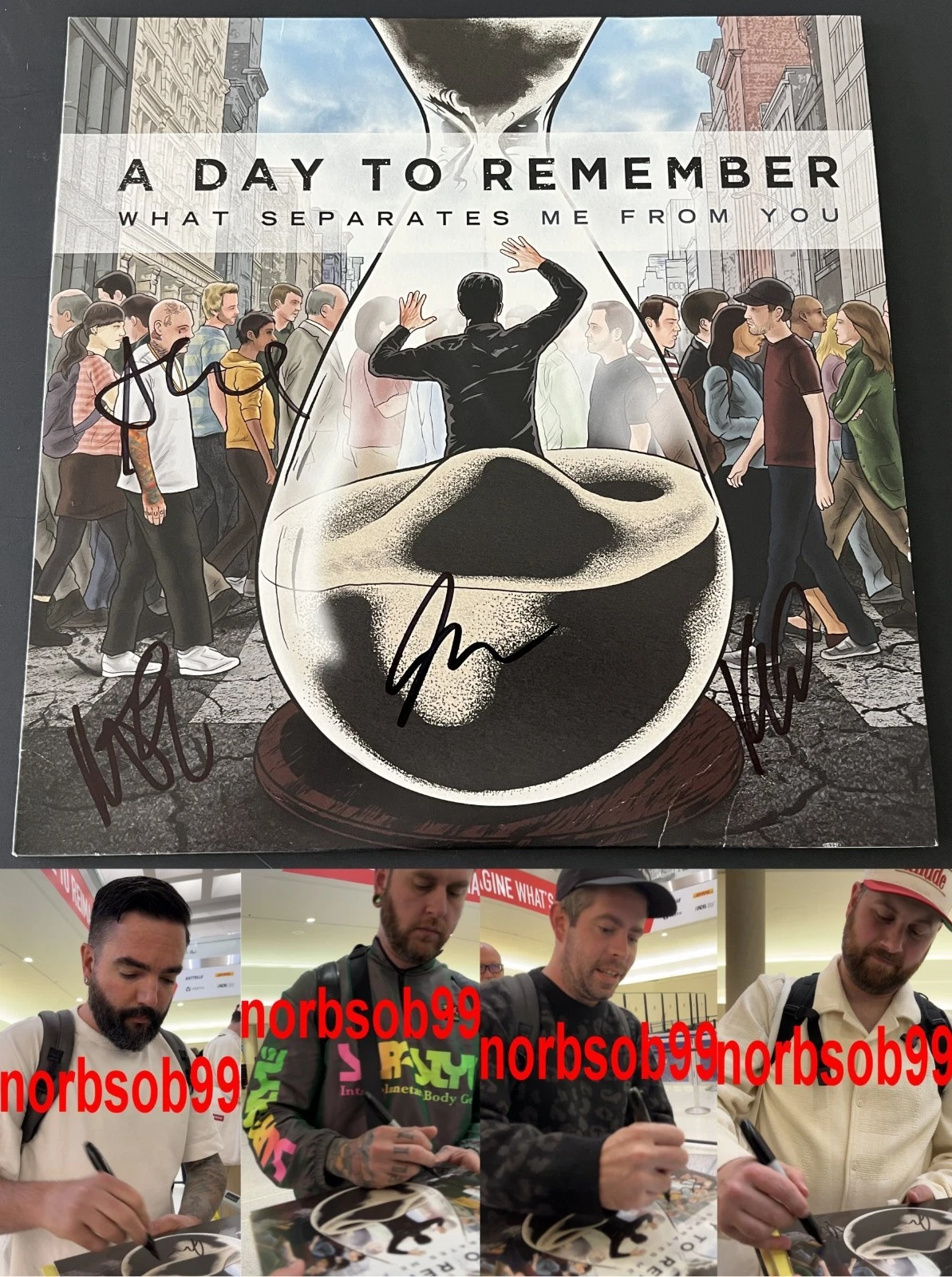 A DAY TO REMEMBER SIGNED WHAT SEPARATES ME FROM YOU VINYL ALBUM w/EXACT PROOF