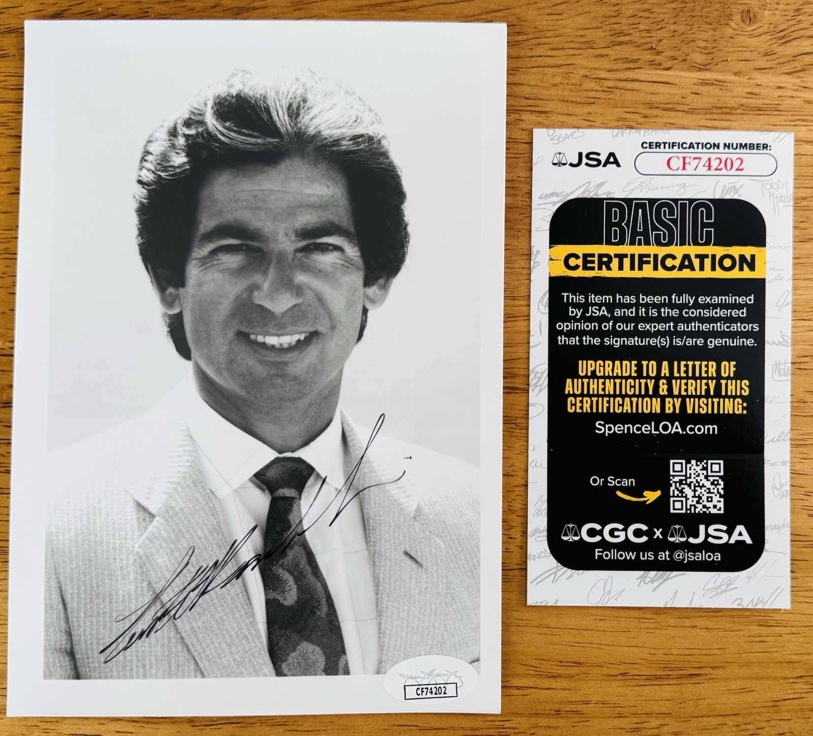 Robert Kardashian Signed Autographed 5x7 Photo JSA Certified OJ Simpson Lawyer