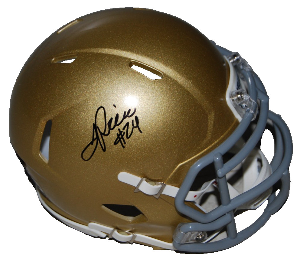 JADARIAN PRICE signed (NOTRE DAME FIGHTING IRISH) mini helmet BECKETT BV13342