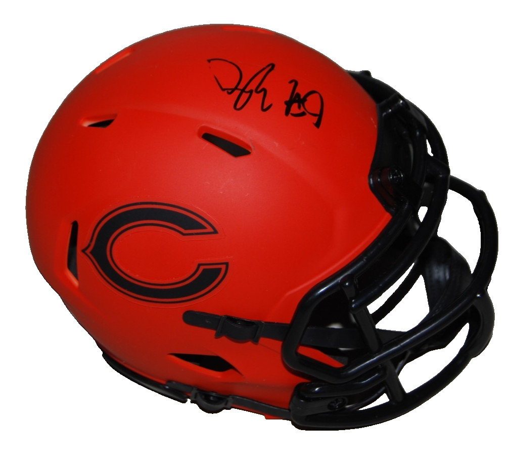 JAQUAN BRISKER signed (CHICAGO BEARS) mini football helmet BECKETT BV13328