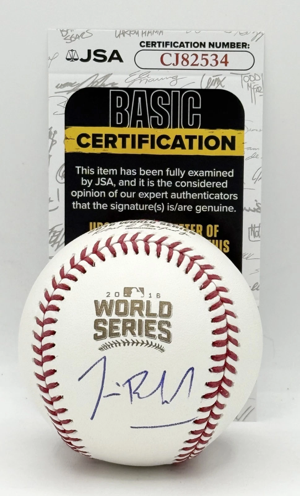 Jim Belushi Chicago Cubs signed Official 2016 World Series Baseball Ball #1 JSA