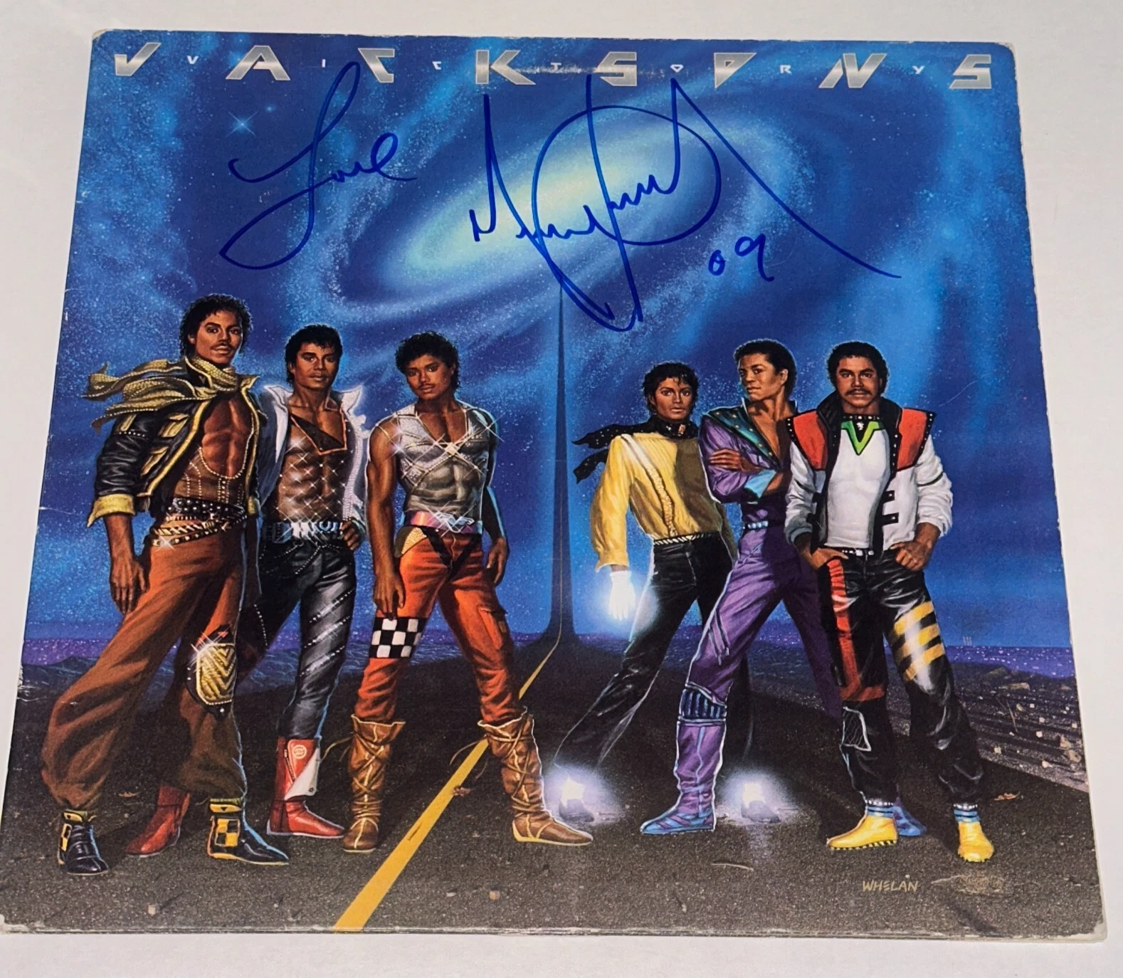 MICHAEL JACKSON Signed Jackson 5 Victory LP ALBUM COVER Beckett (BAS) LOA w/ Ins