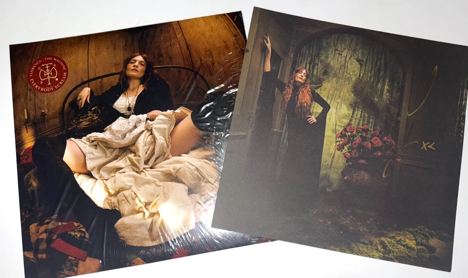 Florence + The Machine Everybody Scream 2xLP Vinyl + REAL hand SIGNED poster COA