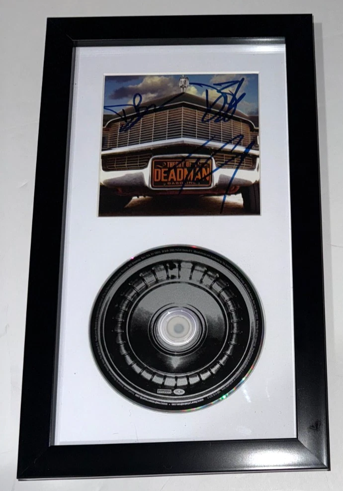 Theory of a Deadman REAL fully hand SIGNED Gasoline CD Framed Display COA