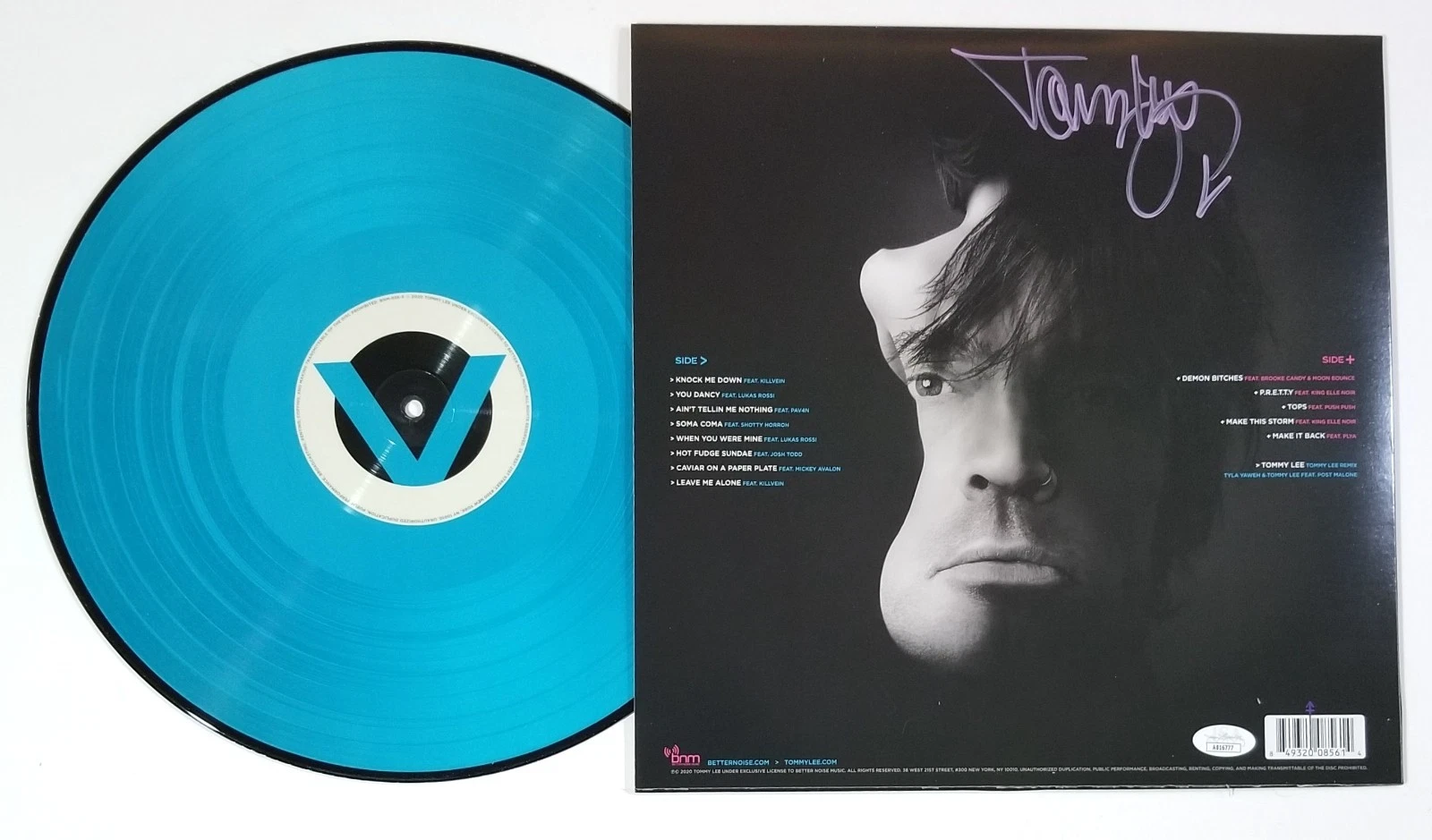 Tommy Lee of Motley Crue REAL SIGNED Andro Vinyl Record #4 JSA COA Autographed