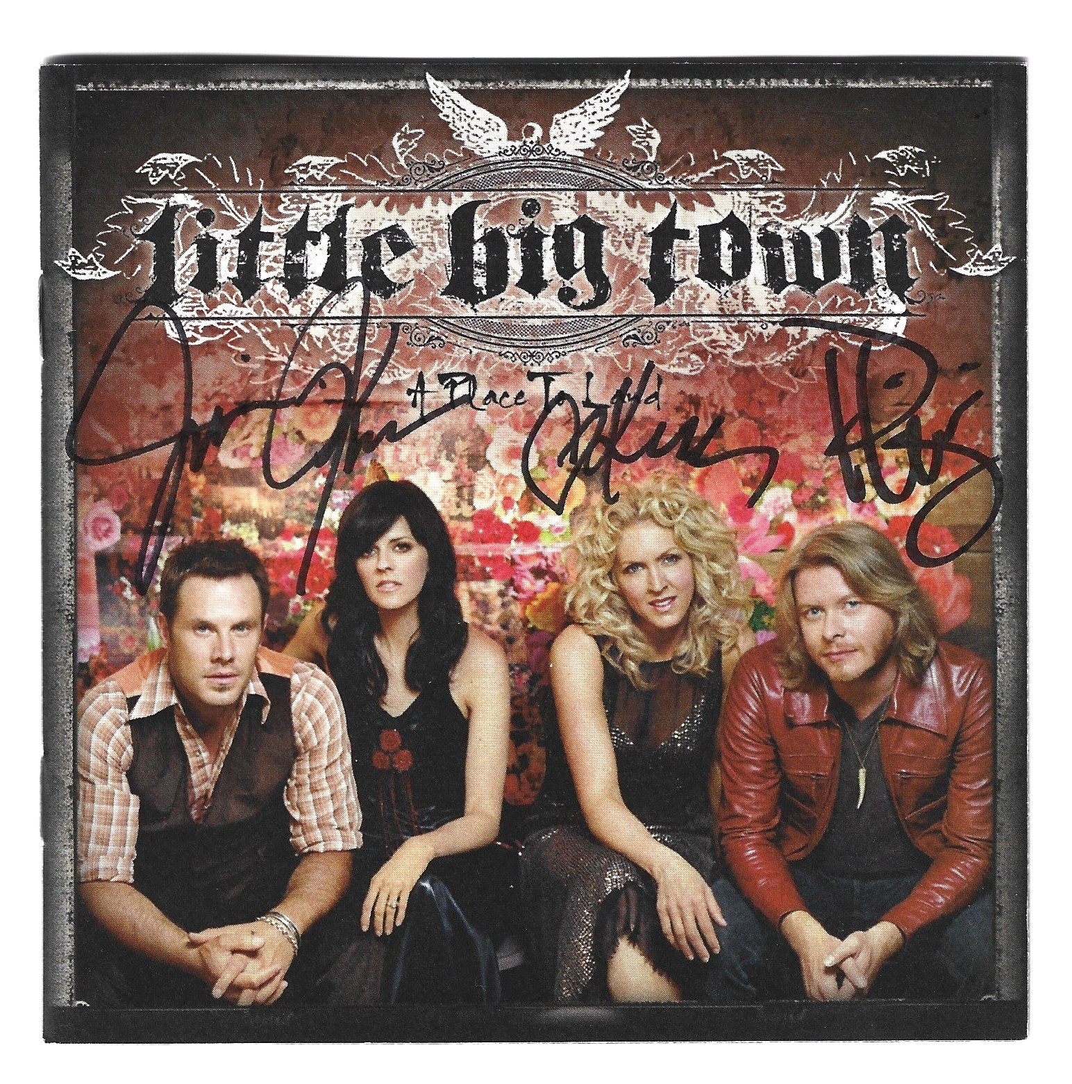 Little Big Town REAL full band hand SIGNED A Place To Land CD COA Autographed