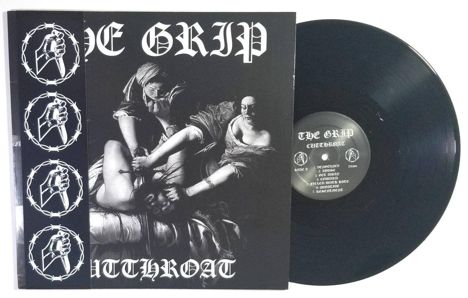 The Grip band 2019 Cutthroat Limited Edition Vinyl Record LP #44/300 Punk Rock