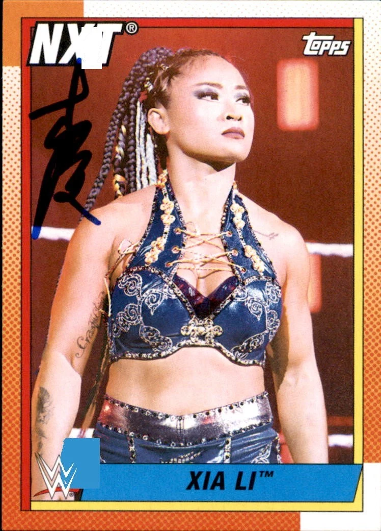 XIA LI SIGNED 2021 TOPPS WWE NXT CARD #97 COLLECTIBLE MEMORABILIA