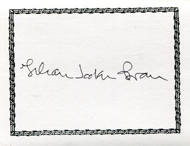 Lilian Jackson Braun Cat Who Mystery Author Rare Signed Autograph Bookplate