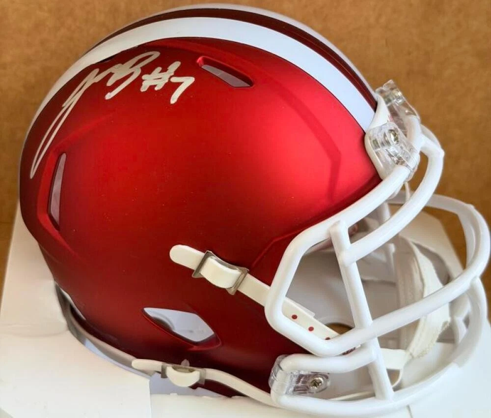 JA'COOREY BROOKS ALABAMA SIGNED SPEED MINI HELMET BECKETT