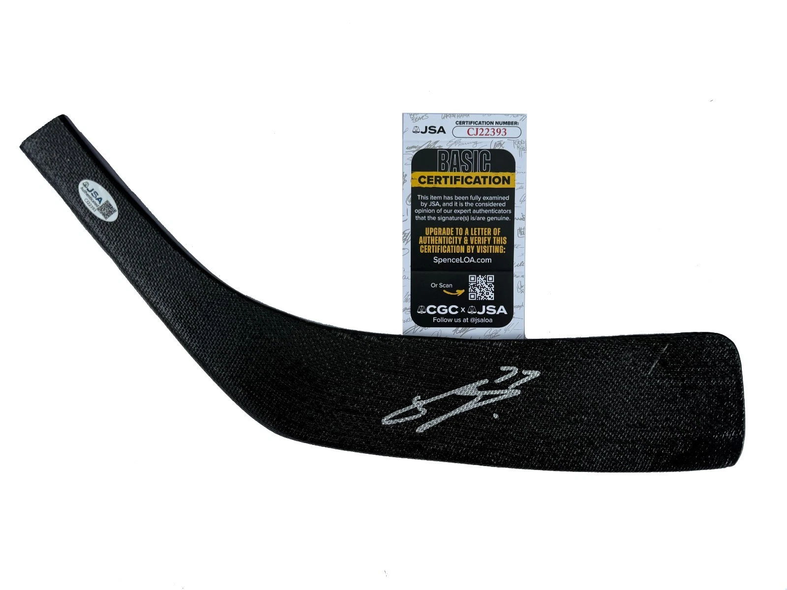 Berkly Catton Signed Seattle Kraken Stick Blade JSA COA