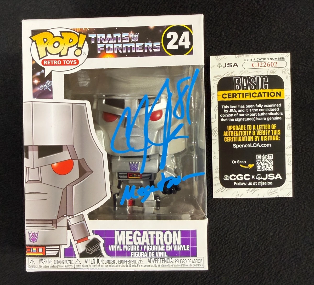 Calvin Johnson Detroit Lions Signed Megatron Funko Pop Figure #24 JSA COA