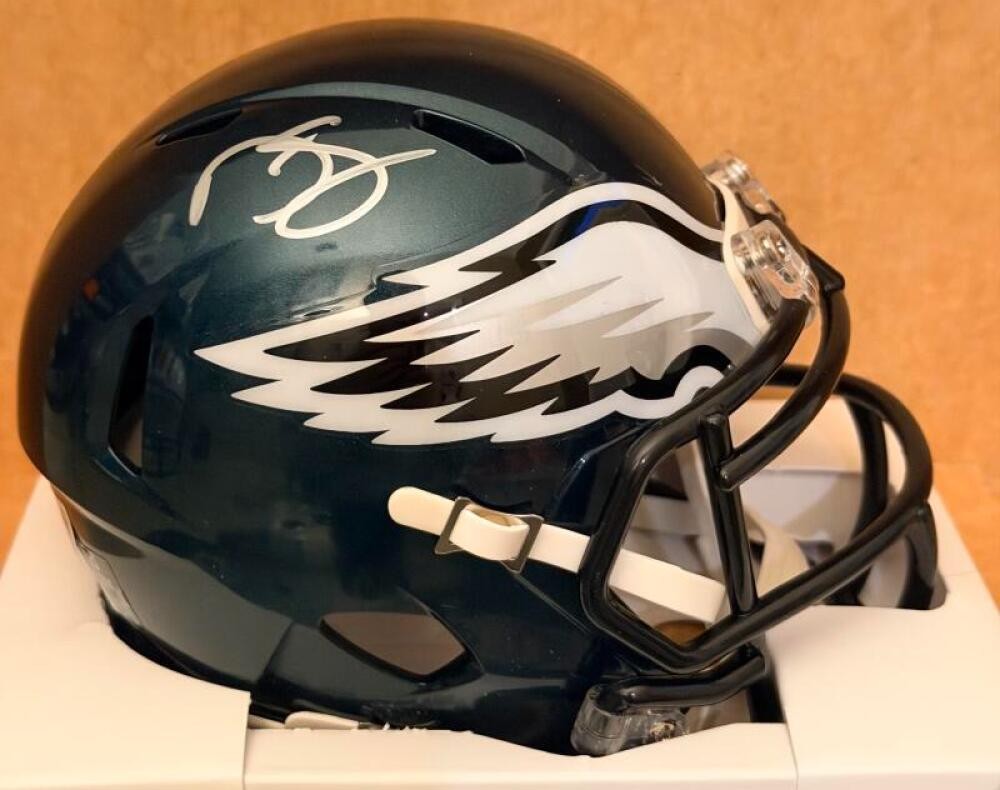 DARREN SPROWLES PHILADELPHIA EAGLES MINI HELMET  BECKETT AUTH