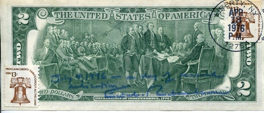 Elliot Richardson Secretary Of Defense Attorney General Signed Autograph $2 Bill