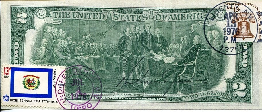 Andrew Young Civil Rights Leader Mayor of Atlanta Signed Autograph $2 Bill