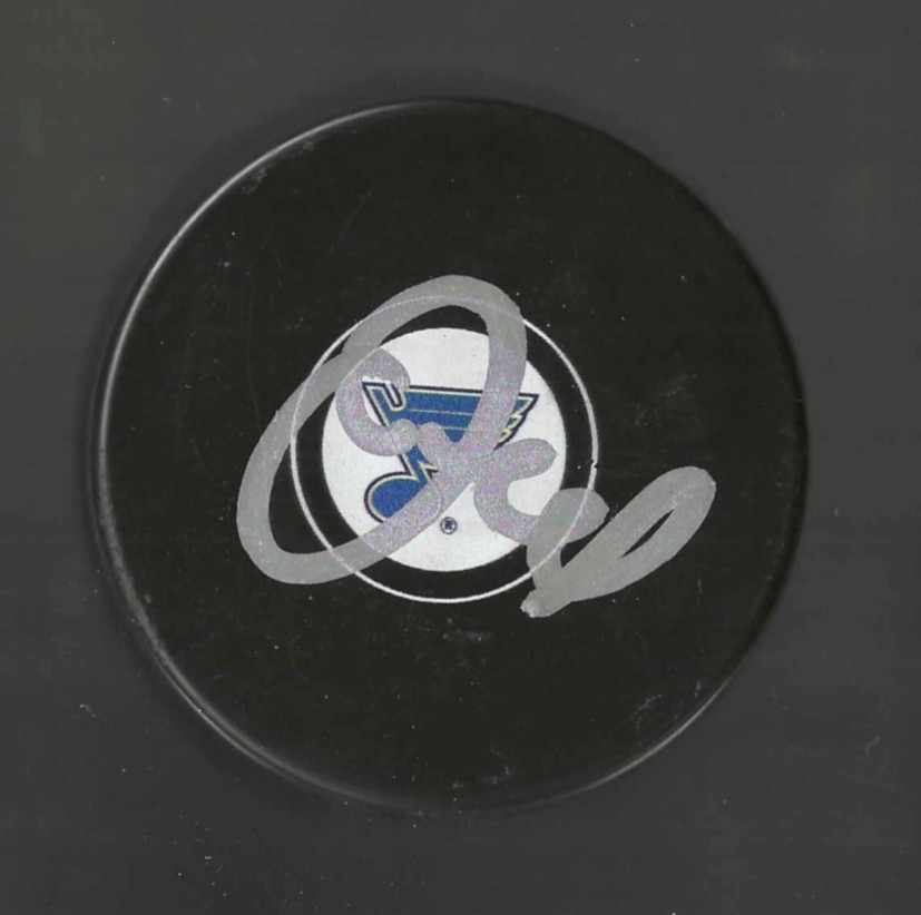 Jim Nill Signed St Louis Blues Puck