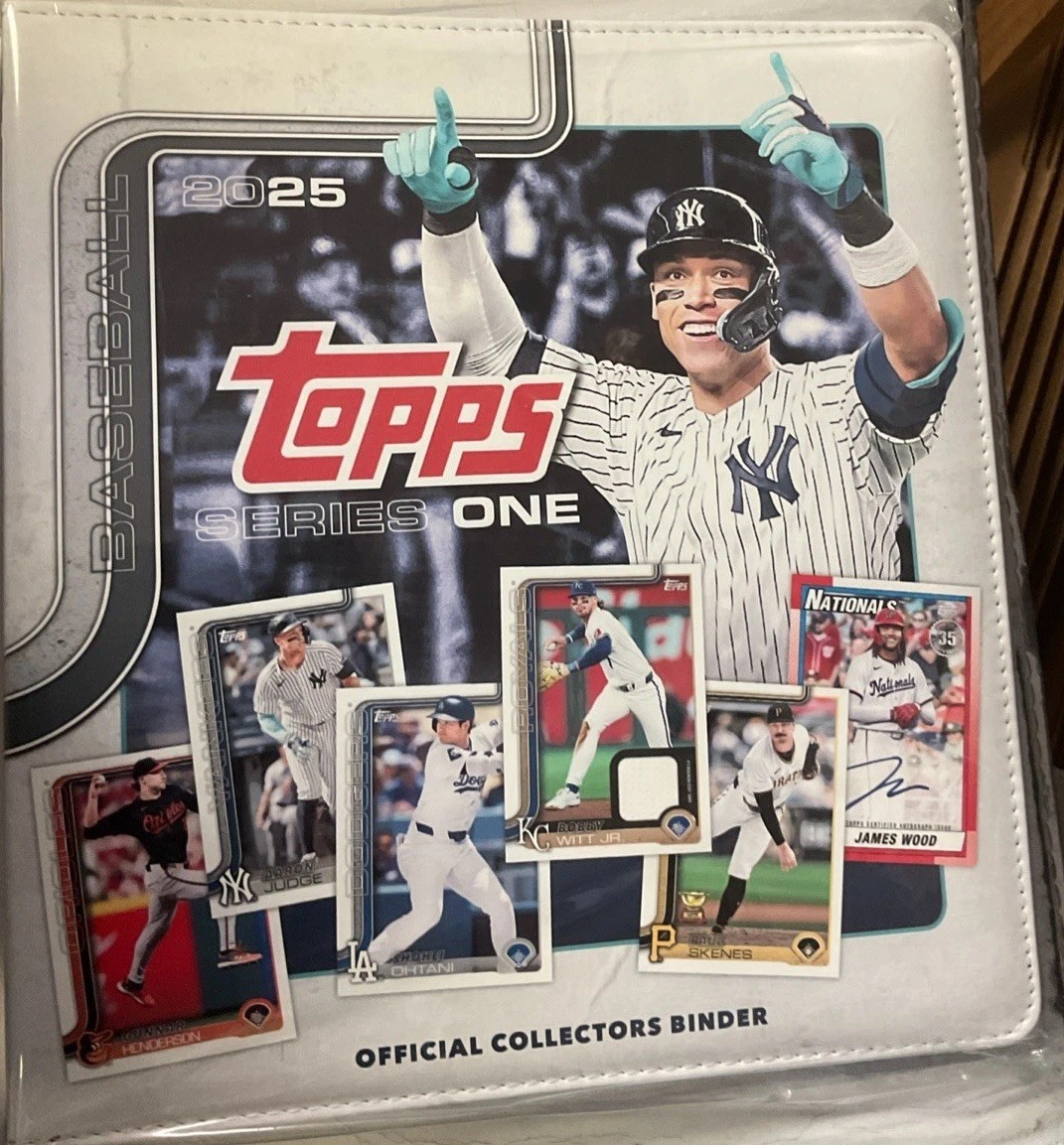 Fanatics Topps Series 1 Binder Three Ring Official Collectors Binder