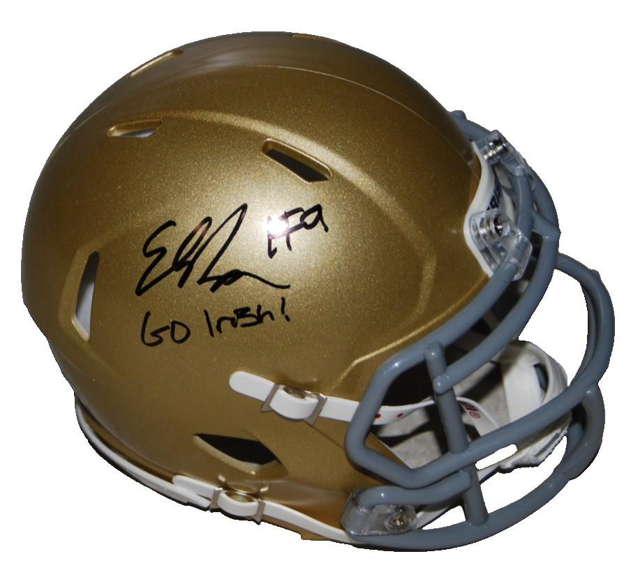 ELI RARIDON signed (NOTRE DAME FIGHTING IRISH) mini helmet BECKETT BV13337