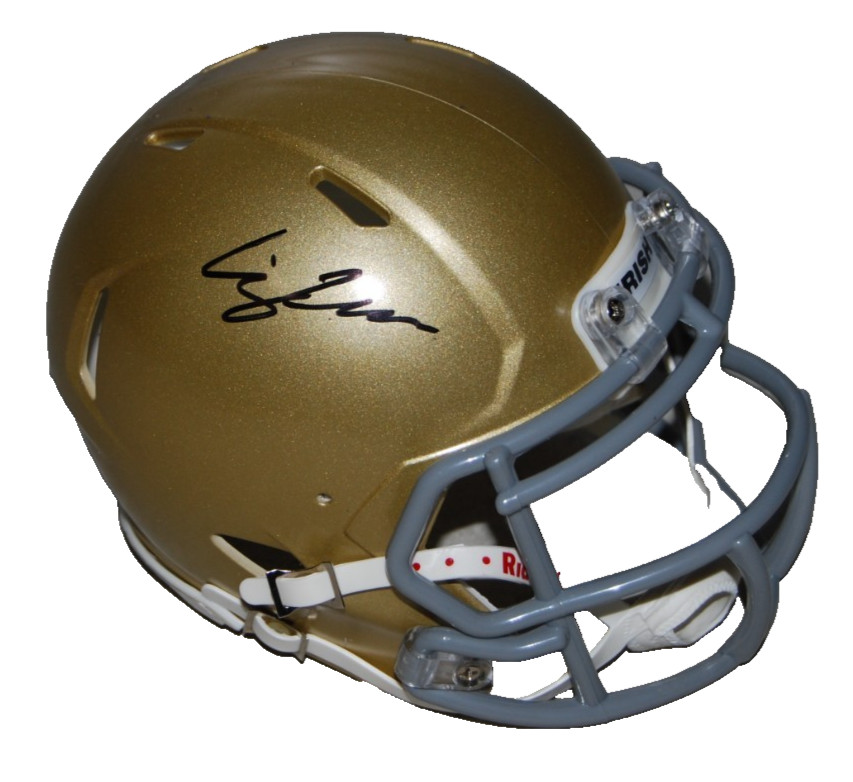C.J CARR signed (NOTRE DAME FIGHTING IRISH) mini helmet BECKETT BAS BV13343